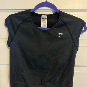 Size XL Gymshark Black Vital Seamless Performance Tee